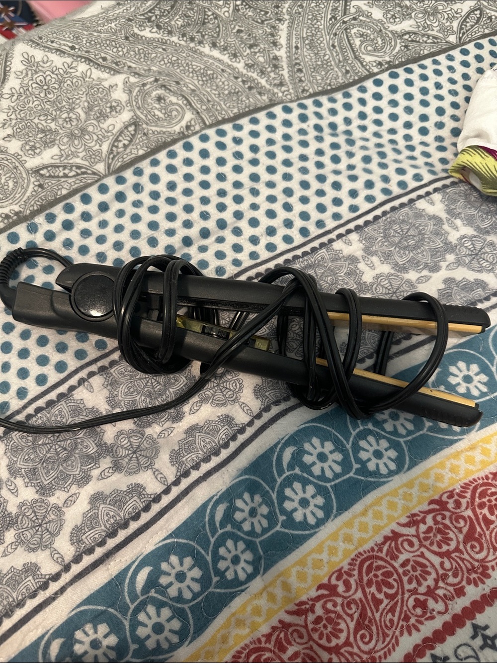 Black Ceramic Hair Straightener Flat Iron